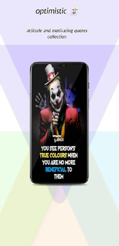 Optimistic Joker Quotes for Android - Boost Your Motivation