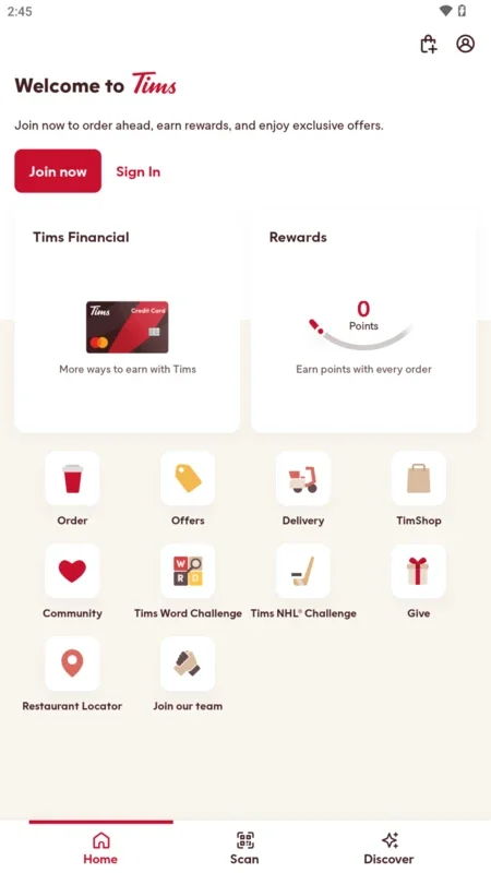 Tim Hortons for Android - Discover Convenience and Rewards