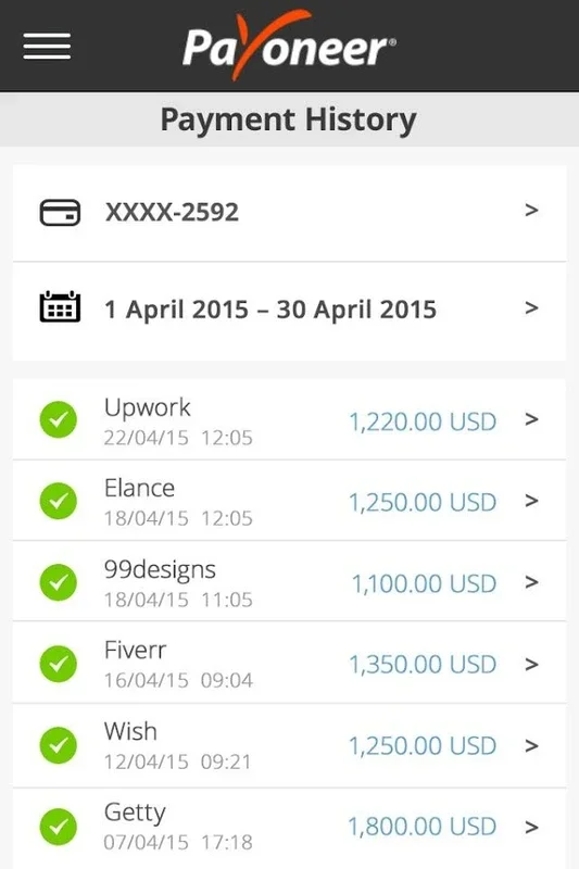 Payoneer for Android: Streamlining Global Payments