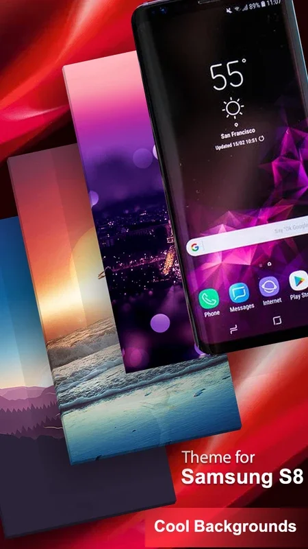 Samsung S8 edge Launcher - Themes and Wallpaper for Android