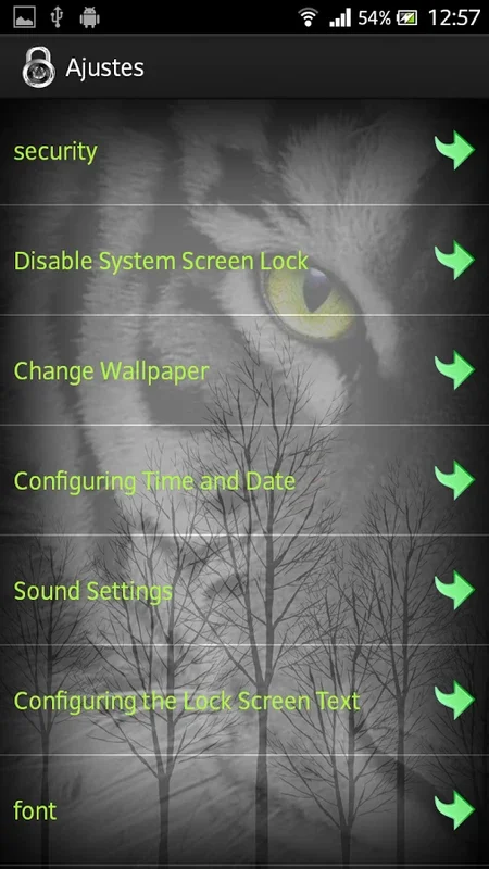 Tiger Sequence Screen Lock for Android - Customized Security