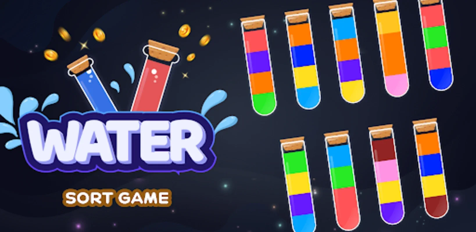 Color Water Sort - Puzzle on Android: Relaxing and Challenging