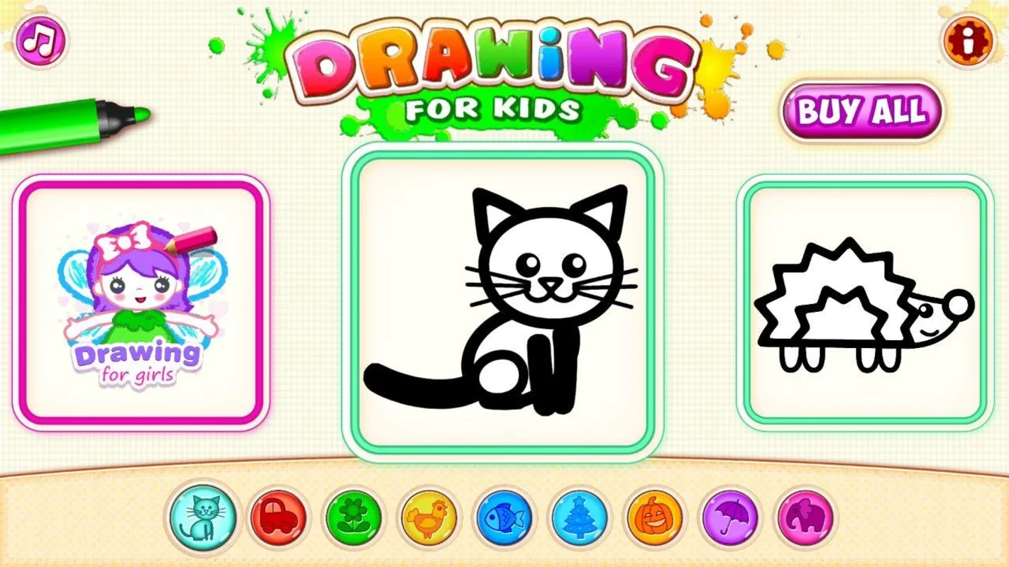 Drawing for Kids! Coloring Games for Android Toddlers