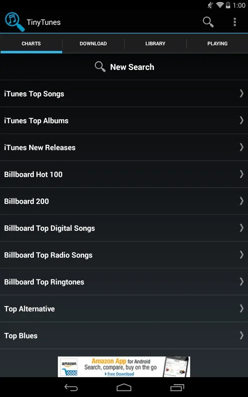 TinyTunes for Android - Stream Music Without Downloads