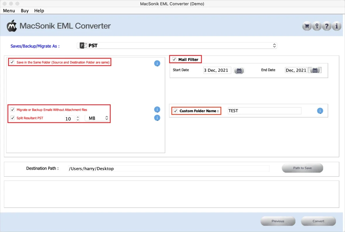 MacSonik EML Converter for Mac - Effortless File Conversion