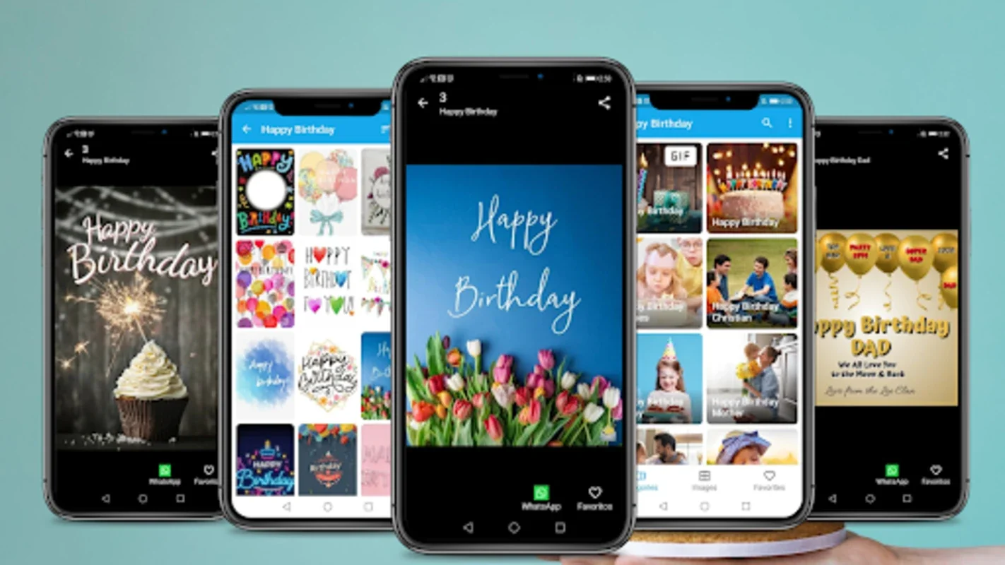 Happy Birthday Wishes Images for Android - Personalized Cards & GIFs