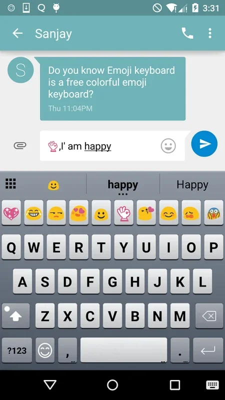 Simple Blue Keyboard for Android: Stylish Typing