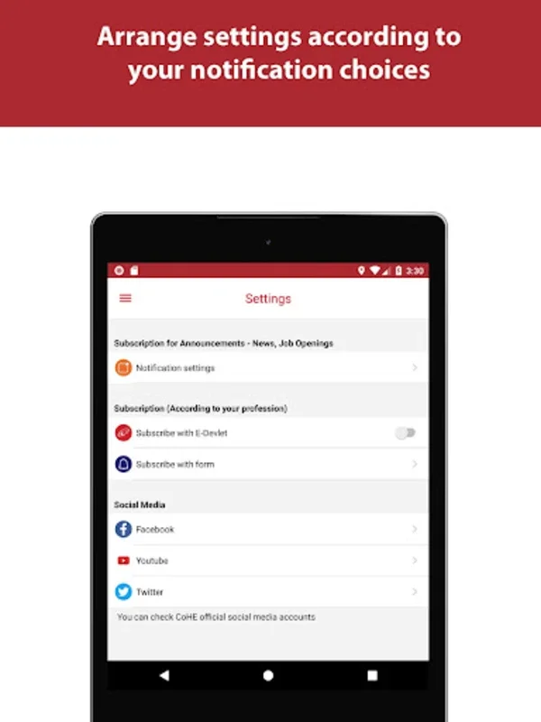 CoHE for Android - A Higher Education Information Hub