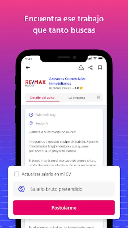 Laborum for Android - Seamless Chile Job Search