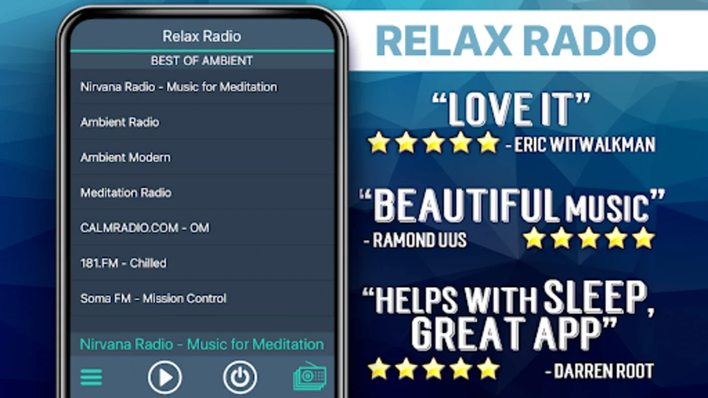 Relax Radio Favorites for Android - Soothing Audio Streams