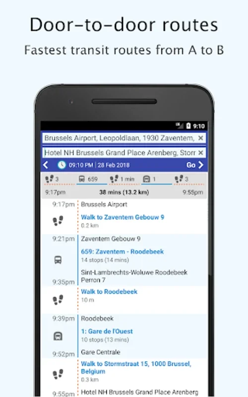 Brussels Transport: STIB-MIVB for Android - Seamless Transit