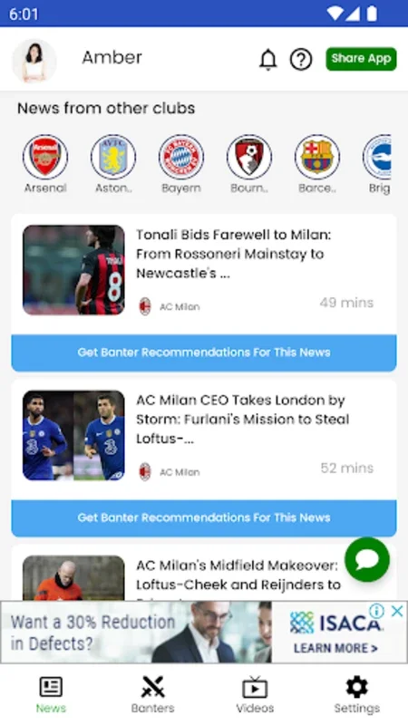 Into The Stands for Android - Premier League Fan Engagement