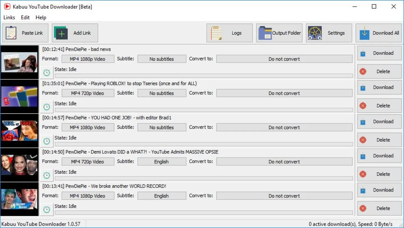 Kabuu Video Downloader for Windows - Download it for Free