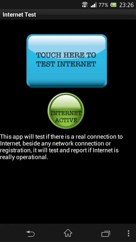Internet Test for Android - Confirm Your Connection
