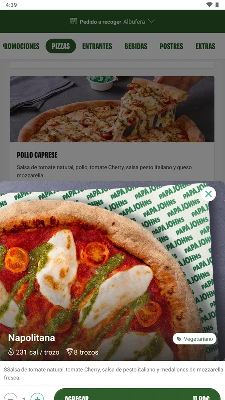 Papa John's Pizza España for Android: Delicious Pizza at Your Fingertips