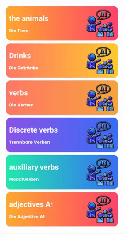 German for all for Android - Structured Language Learning