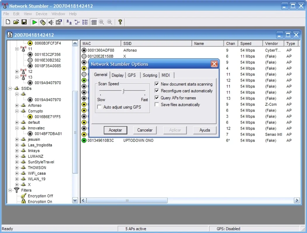 NetStumbler for Windows - Network Detection and Analysis