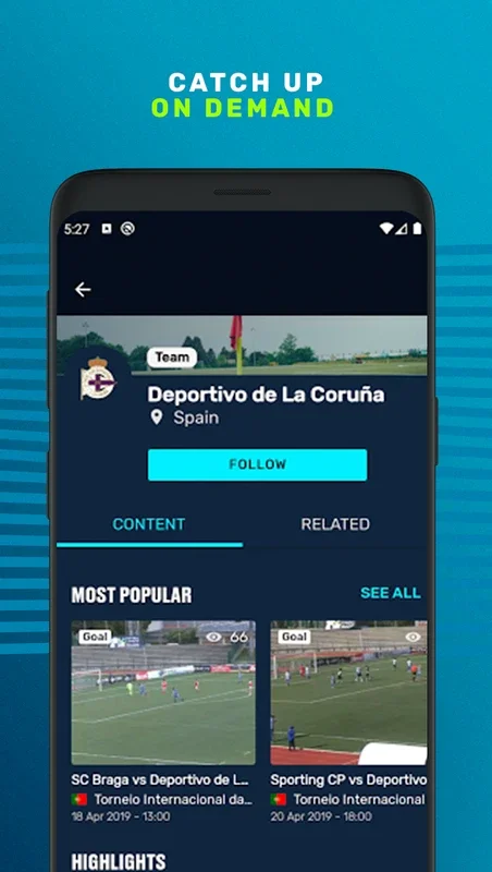 ELEVEN SPORTS for Android - Unbeatable Sporting Experience