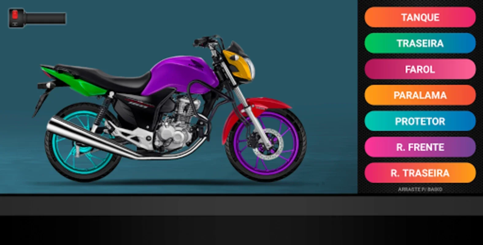 Tuning Start 160 for Android - Motorcycle Customization at Your Fingertips