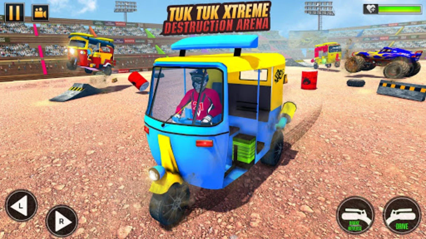 Tuk Tuk Auto Rickshaw Stunts for Android - Intense Derby Action