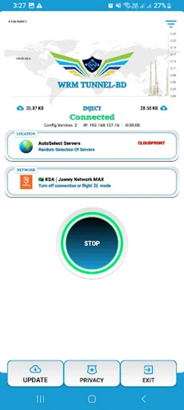 WRM TUNNEL - BD for Android: Fast and Secure VPN