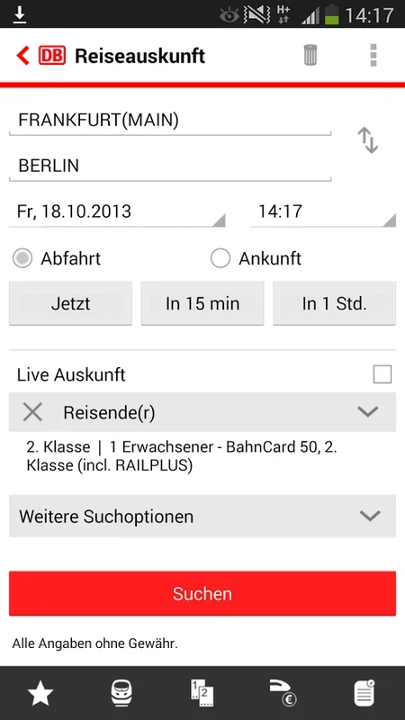 DB Navigator for Android - Check Train Times in Europe