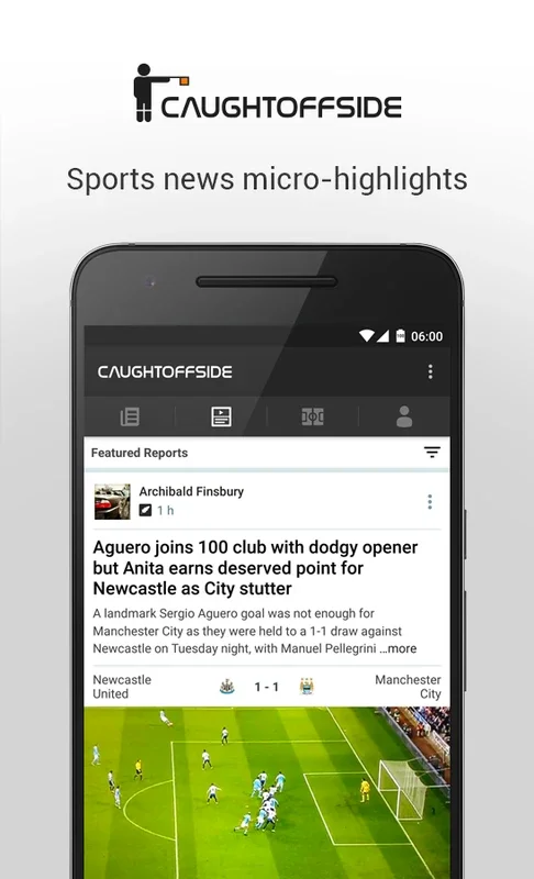 Caught Offside for Android - Stay Ahead with Football Gossip