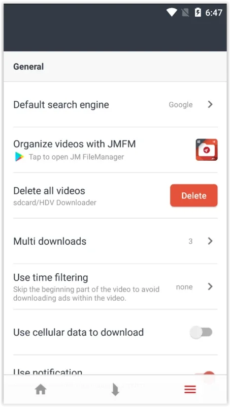 HDV Downloader for Android - Manage Video Downloads