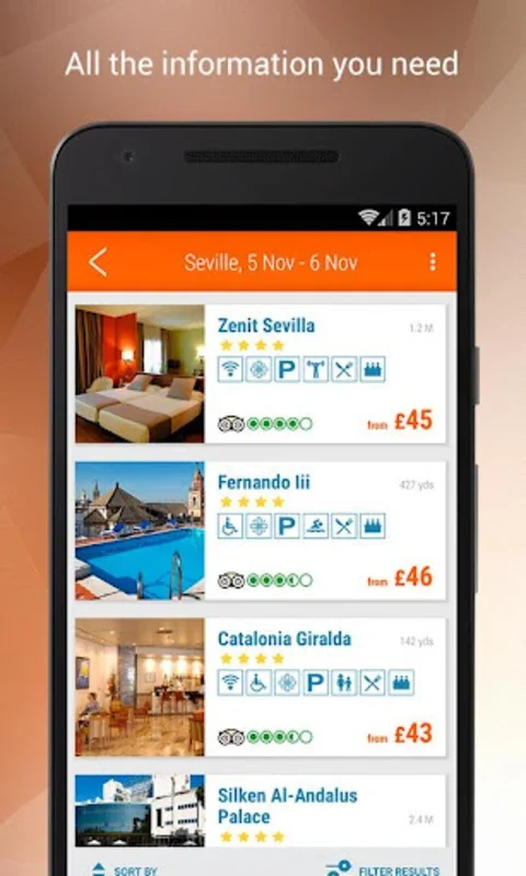 Destinia for Android - Travel with Over 500 Airlines and 300,000 Hotels