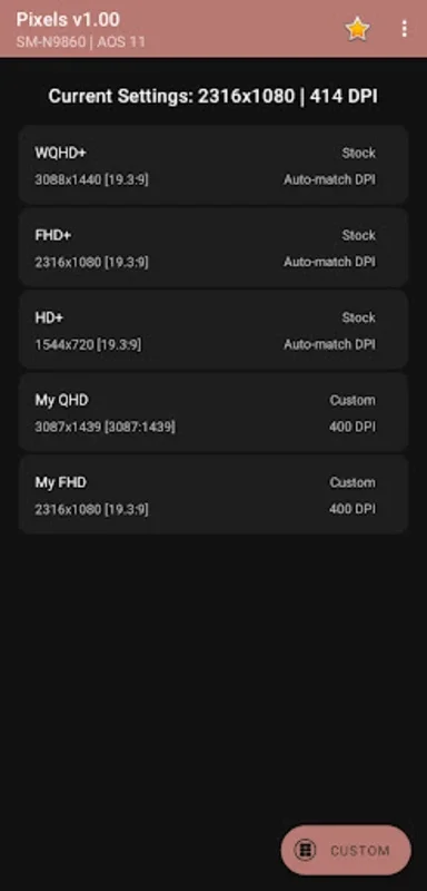 Pixels: Resolution+DPI Changer: Customize Your Android Screen Resolution and DPI