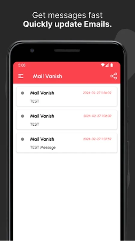 Mail Vanish for Android: Secure Temporary Email Solution