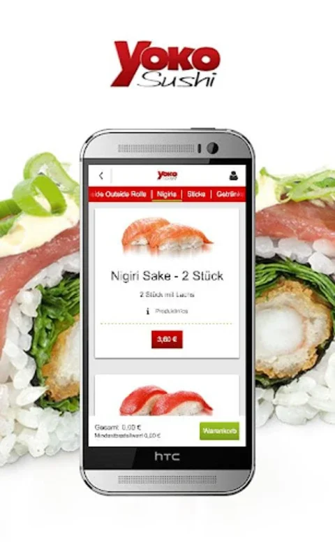 Yoko Sushi for Android - Fast Sushi Delivery