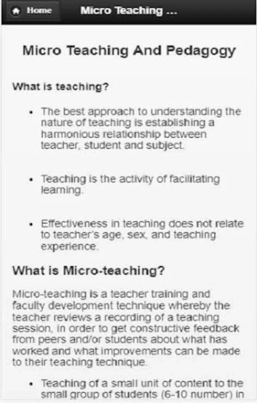 micro teaching and pedagogy for Android: Enhance Teaching Skills