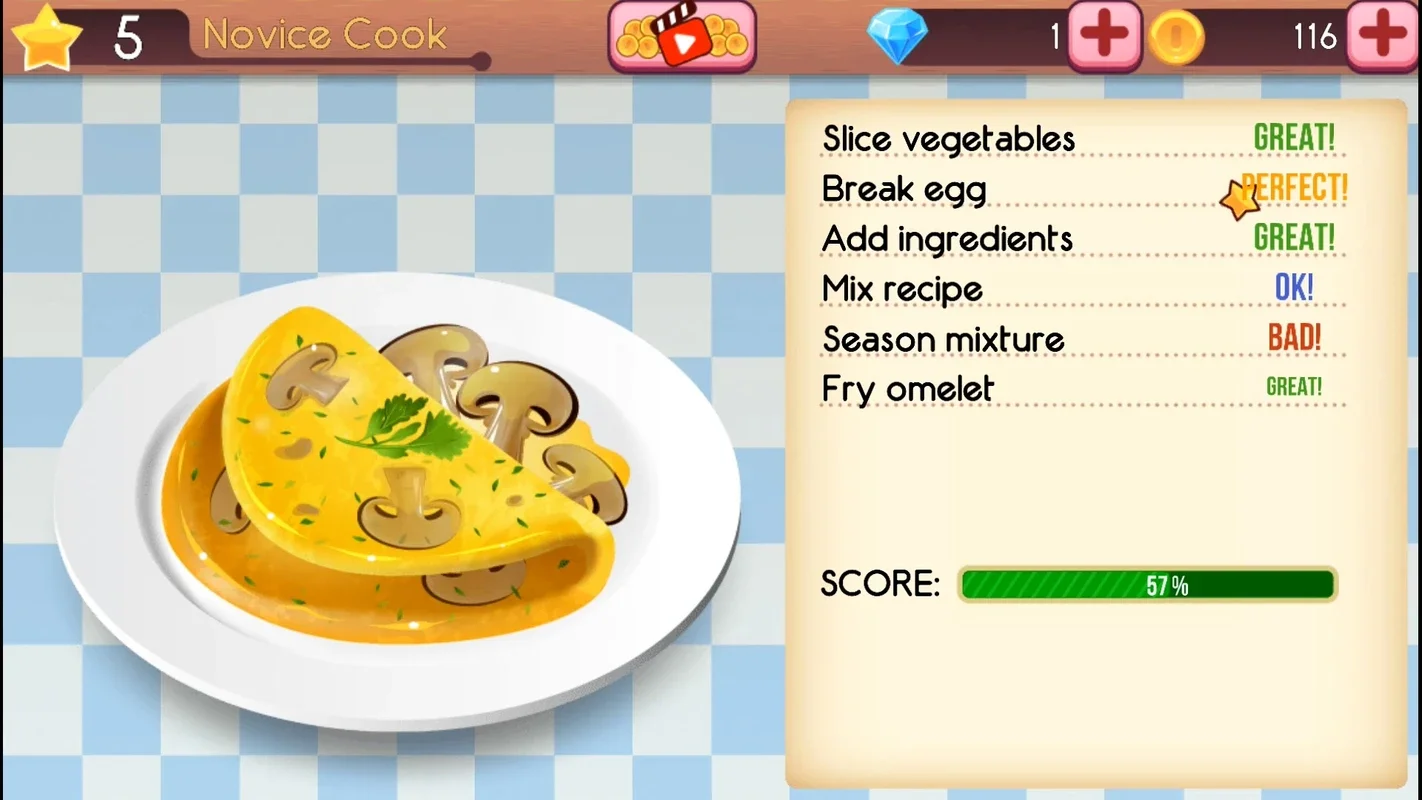 Cookbook Master for Android - Fun Cooking Game