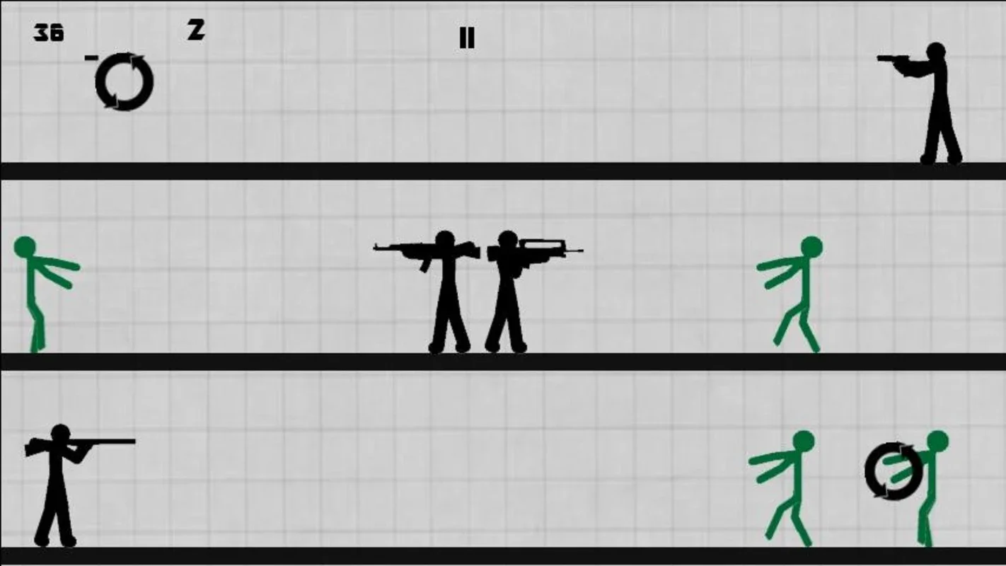 Stickman vs Zombies for Android - Thrilling Zombie Battles