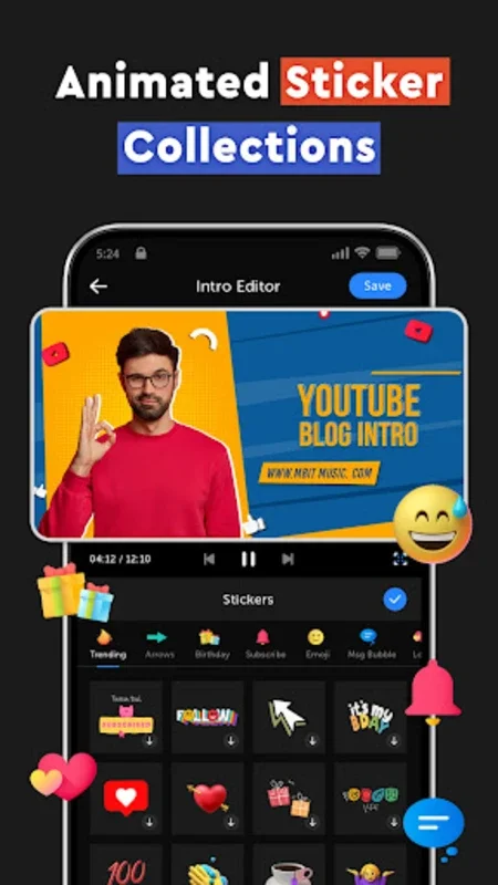 Intro Promo Video Maker Introz for Android - Create Professional Videos Easily