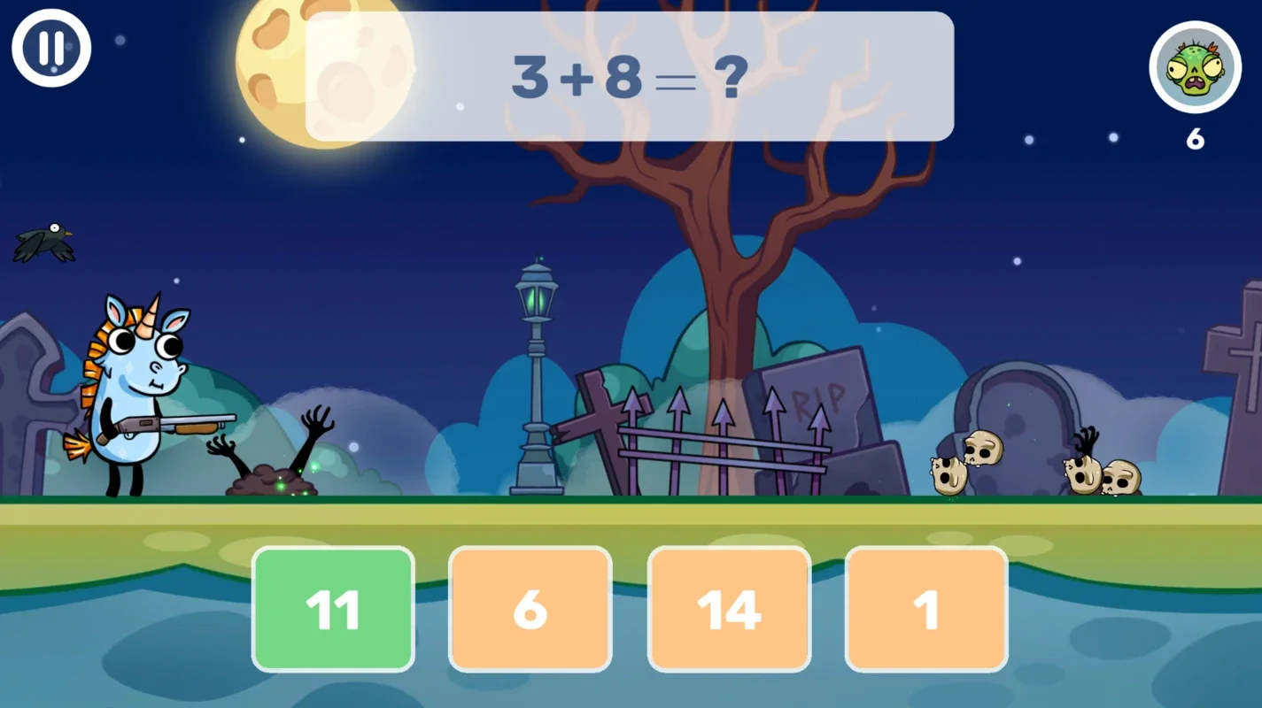 Math games: Zombie Invasion for Android - Engaging Math Fun