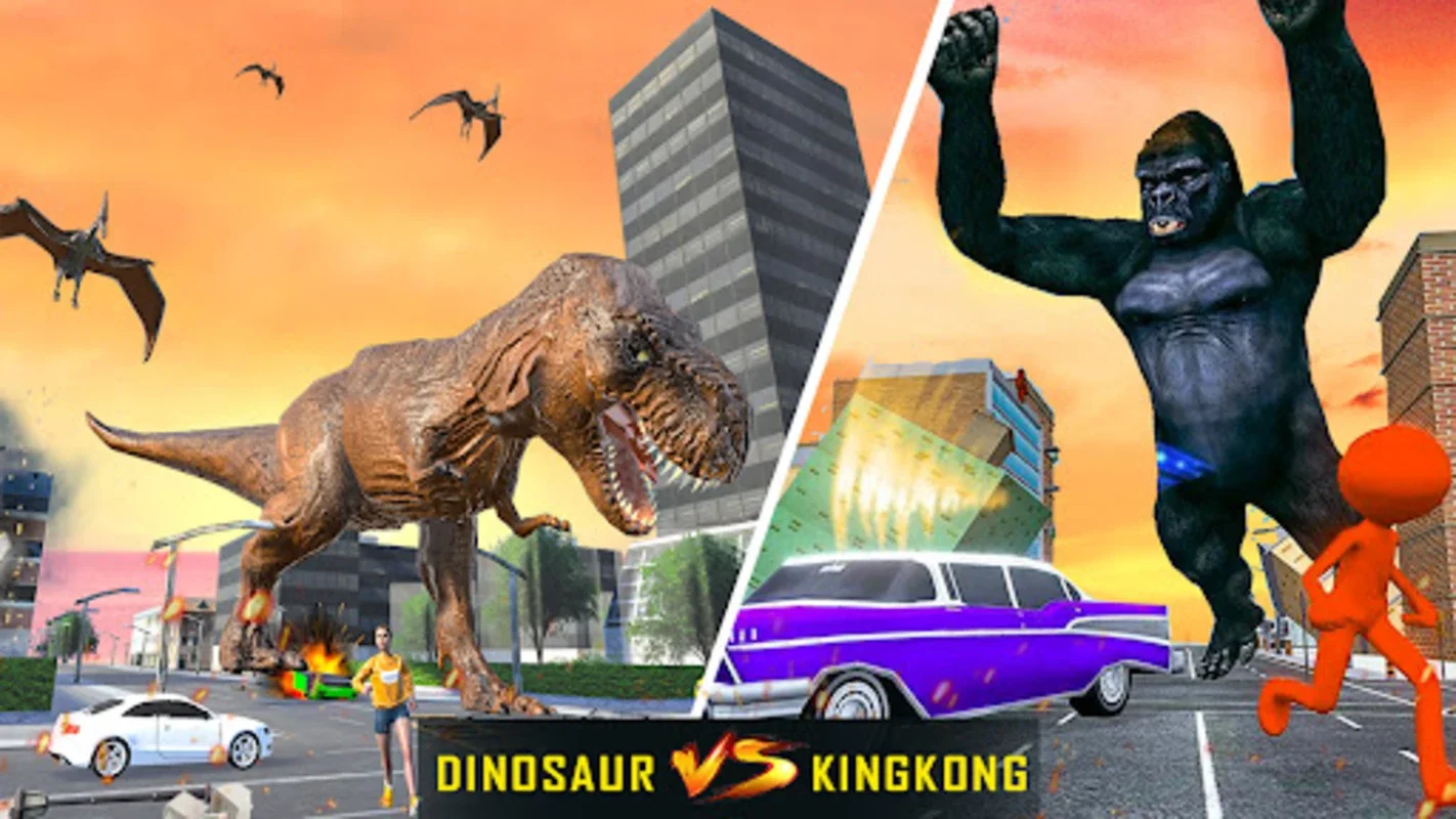 Dinosaur Smash Battle Rescue for Android - Thrilling City Domination