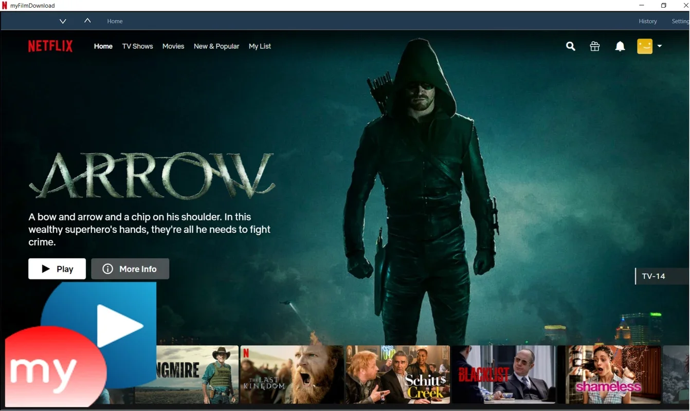 myNetflix for Windows - Diverse Entertainment Hub