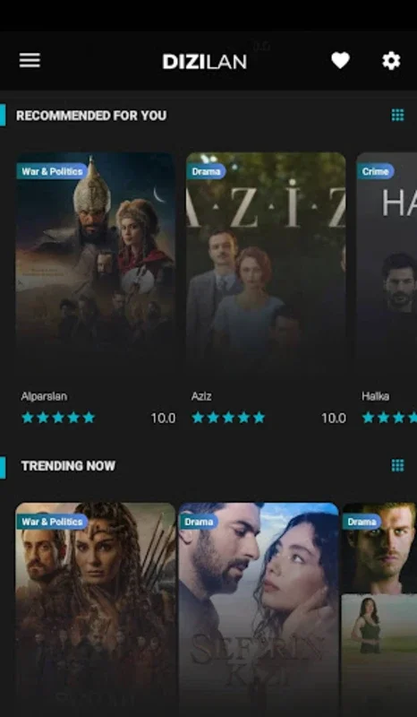 Dizilan for Android - Enjoy Drama with English Subs
