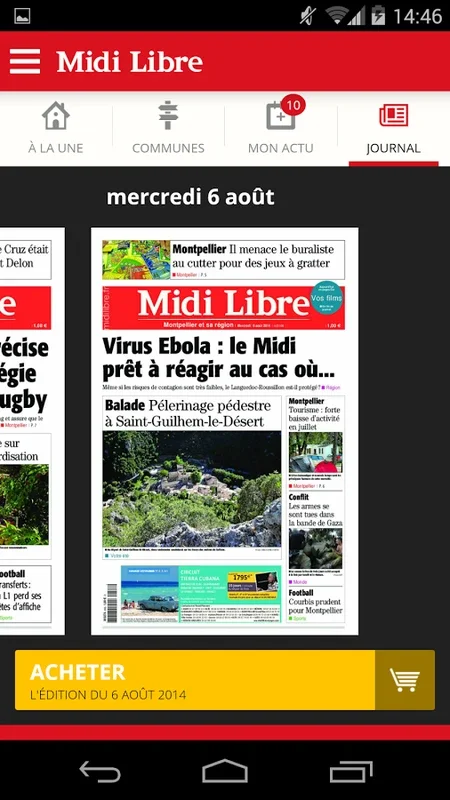 Midi Libre for Android - Comprehensive Local News