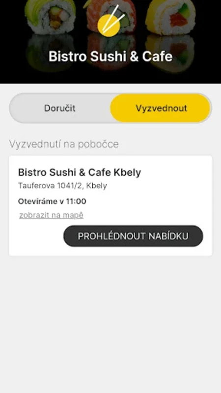 Bistro Sushi & Cafe Kbely for Android - Effortless Food Ordering