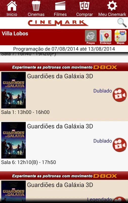 Cinemark Brazil for Android - Download the APK from AppHuts