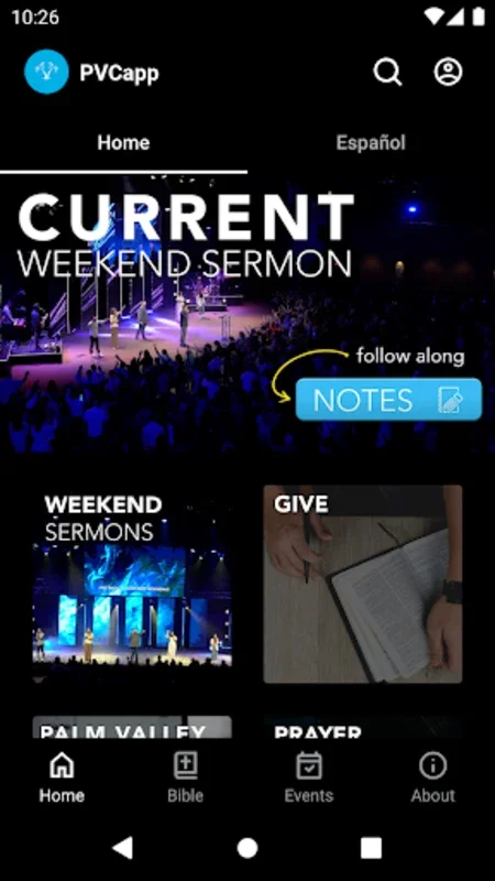 PVCapp for Android: Connect with Palm Valley Church