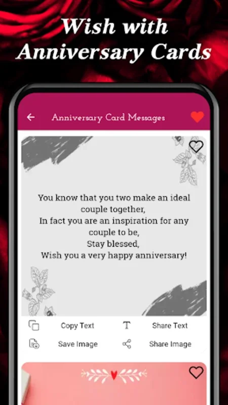 Happy Anniversary Wishes for Android - Express Love Easily