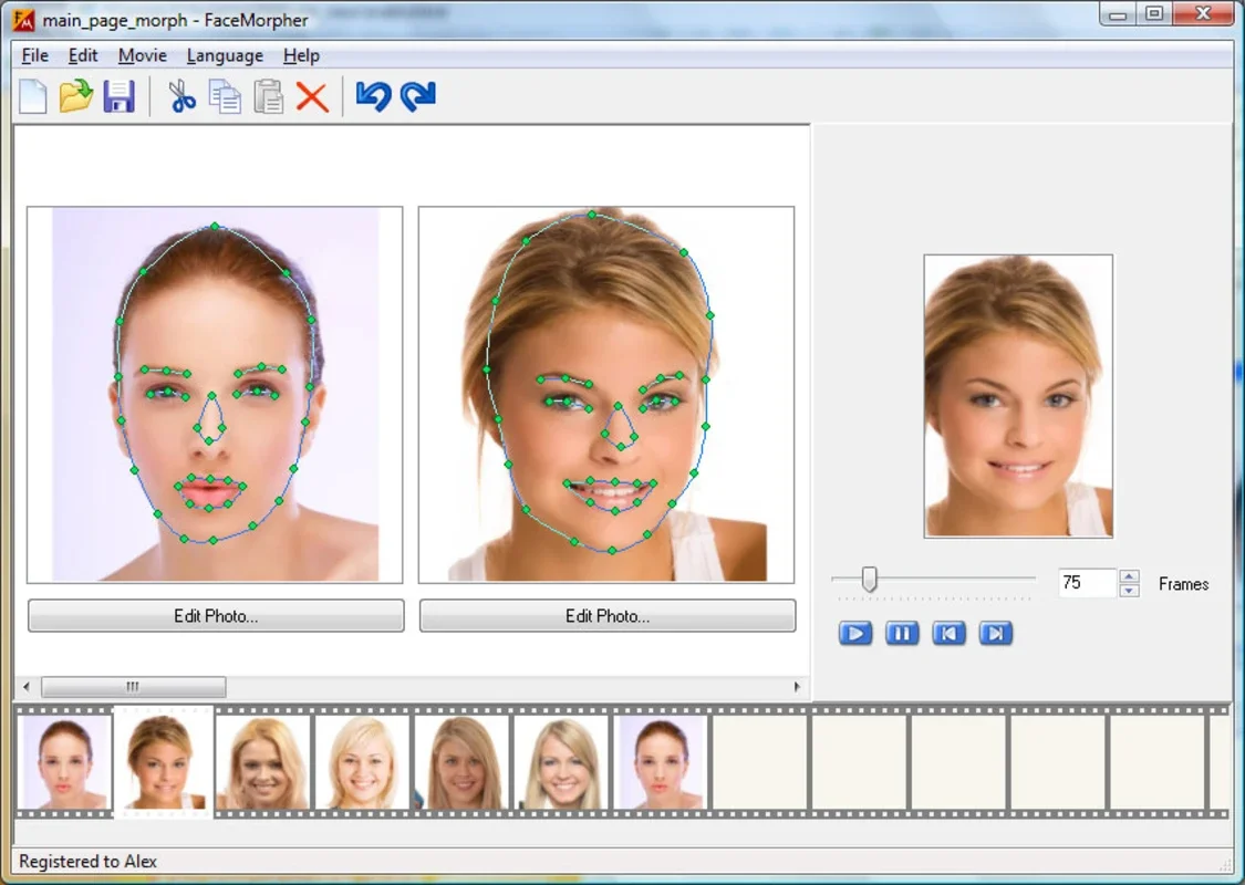 FaceMorpher Multi for Windows: Easy Face - Transformation