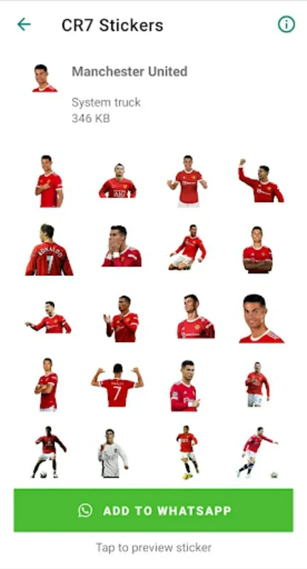 Cristiano Ronaldo Stickers for Android - Enhance Chats