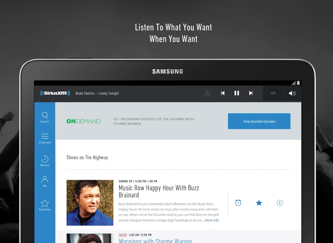 SiriusXM for Android - Enjoy 130+ Radio Stations