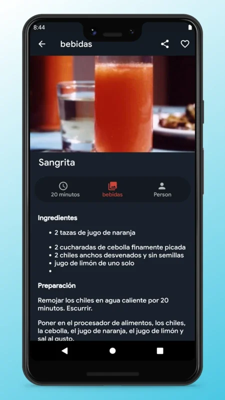 Mexican Recipes - Food App for Android: Explore Mexican Cuisine