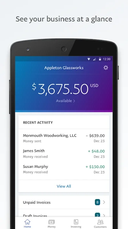 PayPal Business: Android App for Streamlined Business Finances